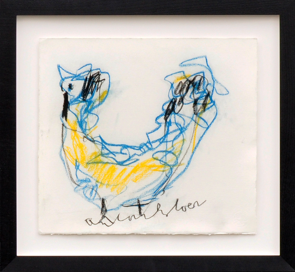 Anton Heyboer + Kip, blauw-geel